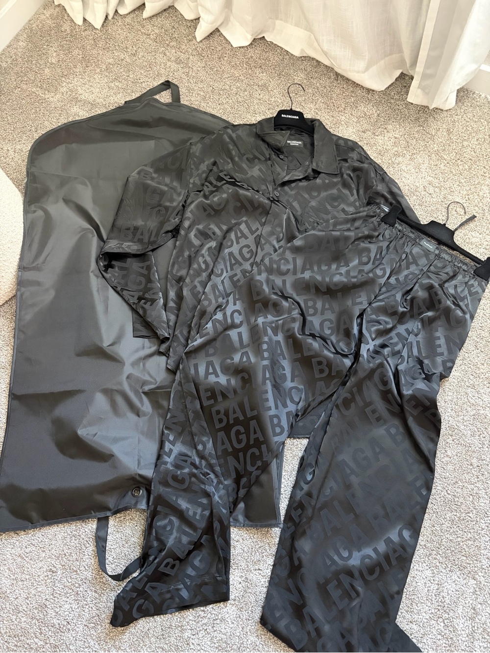 Balenciaga Black Logo Set